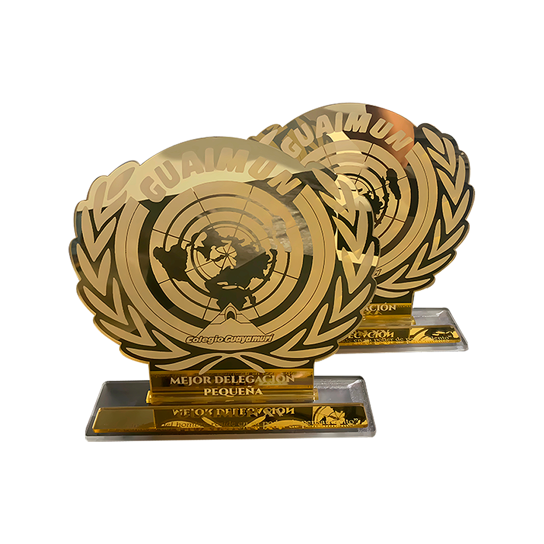 reconocimiento en acrilico