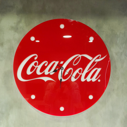 reloj coca cola acrilico